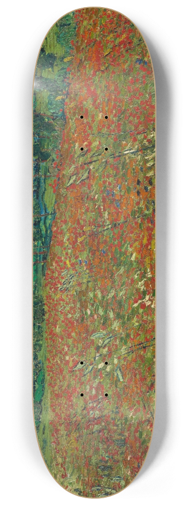 Vincent van Gogh - Poppy field 8.25 inch art skate deck