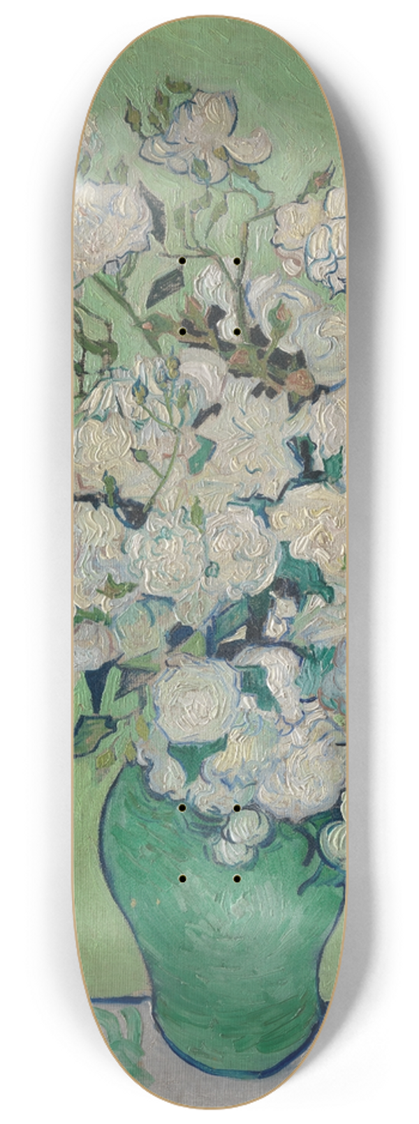 Vincent van Gogh - Roses 8.25 inch art skate deck