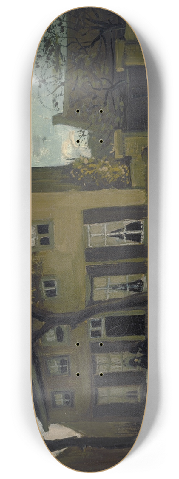 Vincent van Gogh - The vicarage at Nuenen 8.25 inch art skate deck