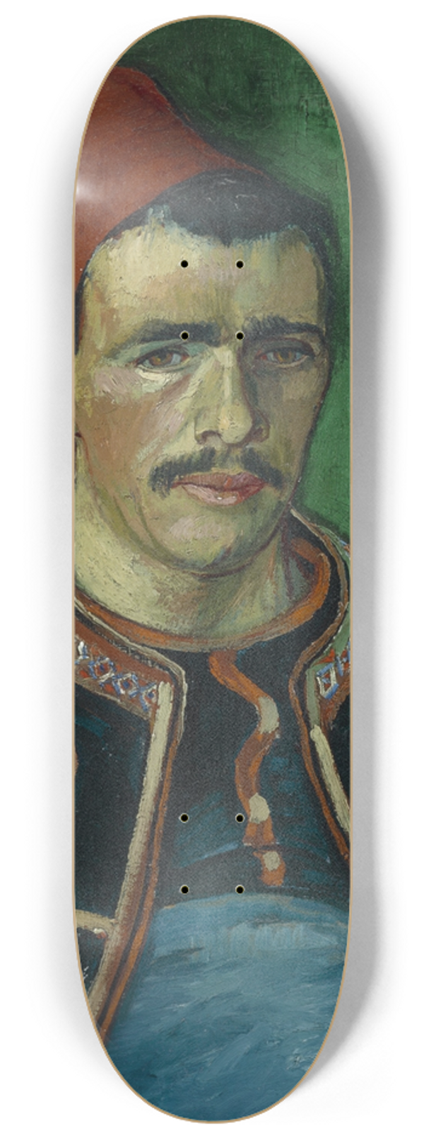 Vincent van Gogh - The Zouave 8.25 inch art skate deck