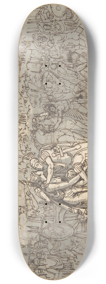 Vincenzo Camuccini - Soldiers Going into Battle 8.25 inch art skate deck