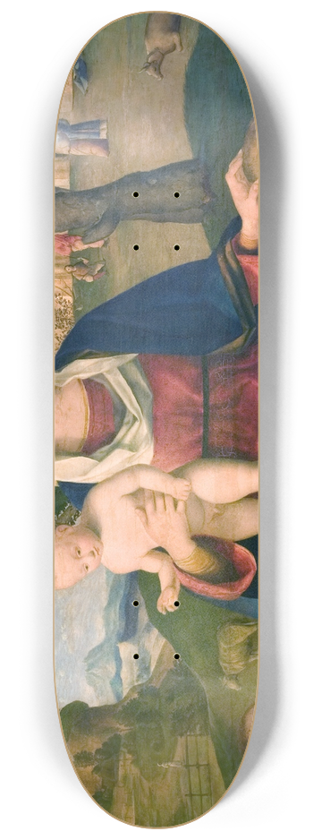 Vincenzo Catena - The Virgin and Child with a Male and a Female Donor 8.25 inch art skate deck