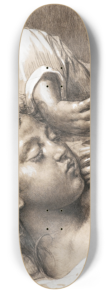 Vincenzo Gemito - Schlafendes Mdchen 8.25 inch art skate deck