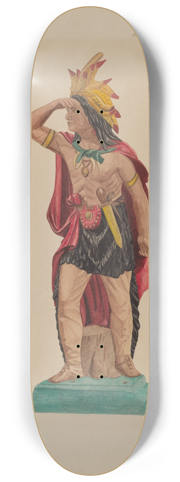 Violet Hartenstein - Cigar Store Indian 8.25 inch art skate deck