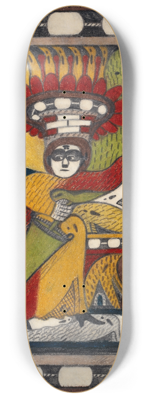 Adolf Wlfli - Skt. Adolf=Thron,=Alpa=Roosali 8.25 inch art skate deck