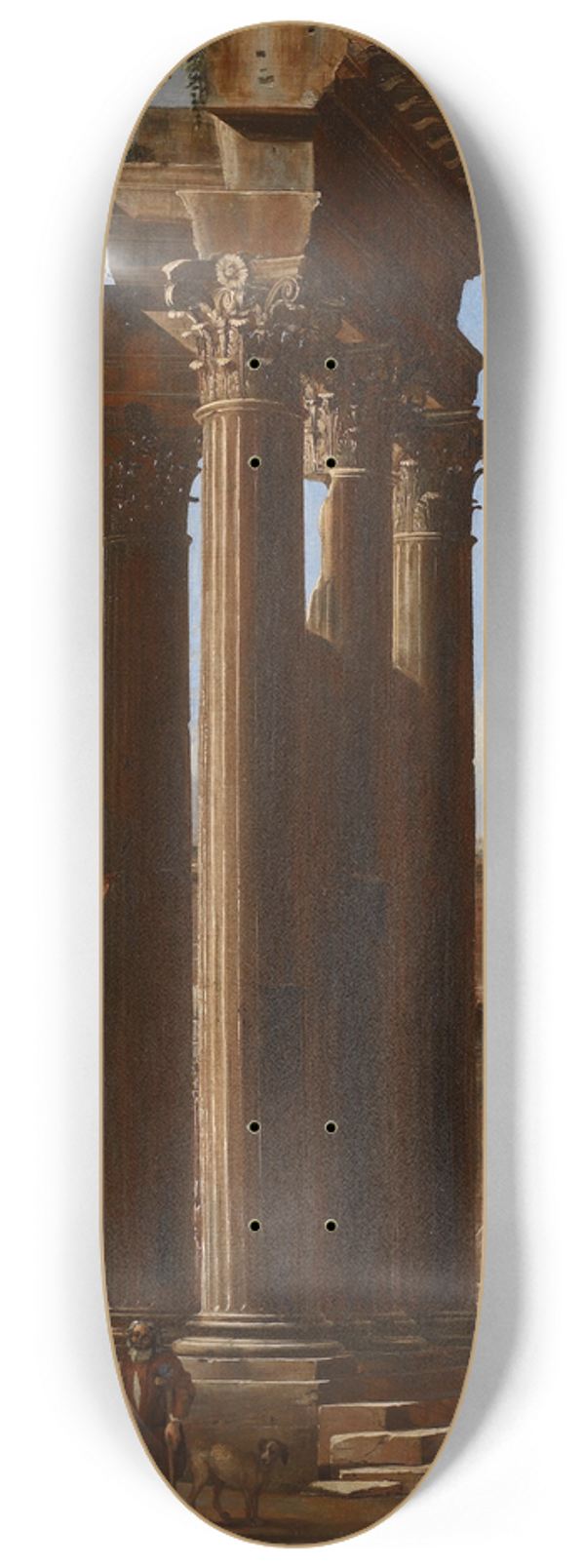 Viviano Codazzi - View in the Roman Forum 8.25 inch art skate deck
