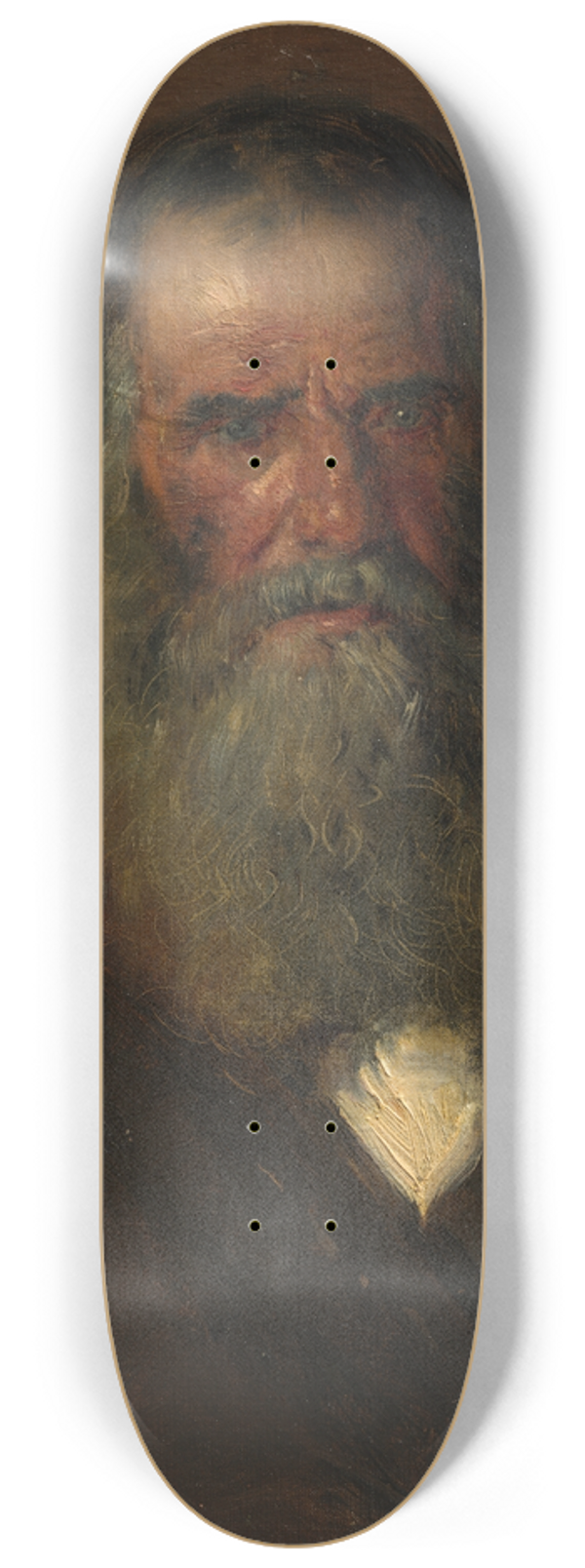 Vladimir Egorovich Makovsky - Study of the Head of an Old Man 8.25 inch art skate deck