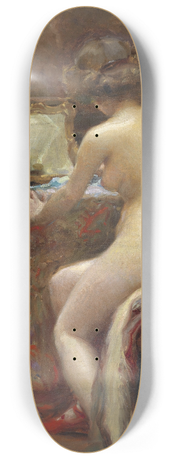 Vlaho Bukovac - Vor dem Toilettespiegel 8.25 inch art skate deck