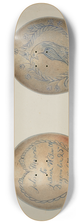 V.L. Vance - Pa. German Stoneware Flask 8.25 inch art skate deck