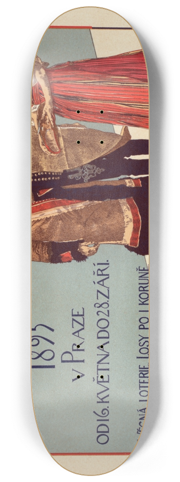 Vojtch Hynais - Exposition ethnographique tchco-slave de Prague 8.25 inch art skate deck