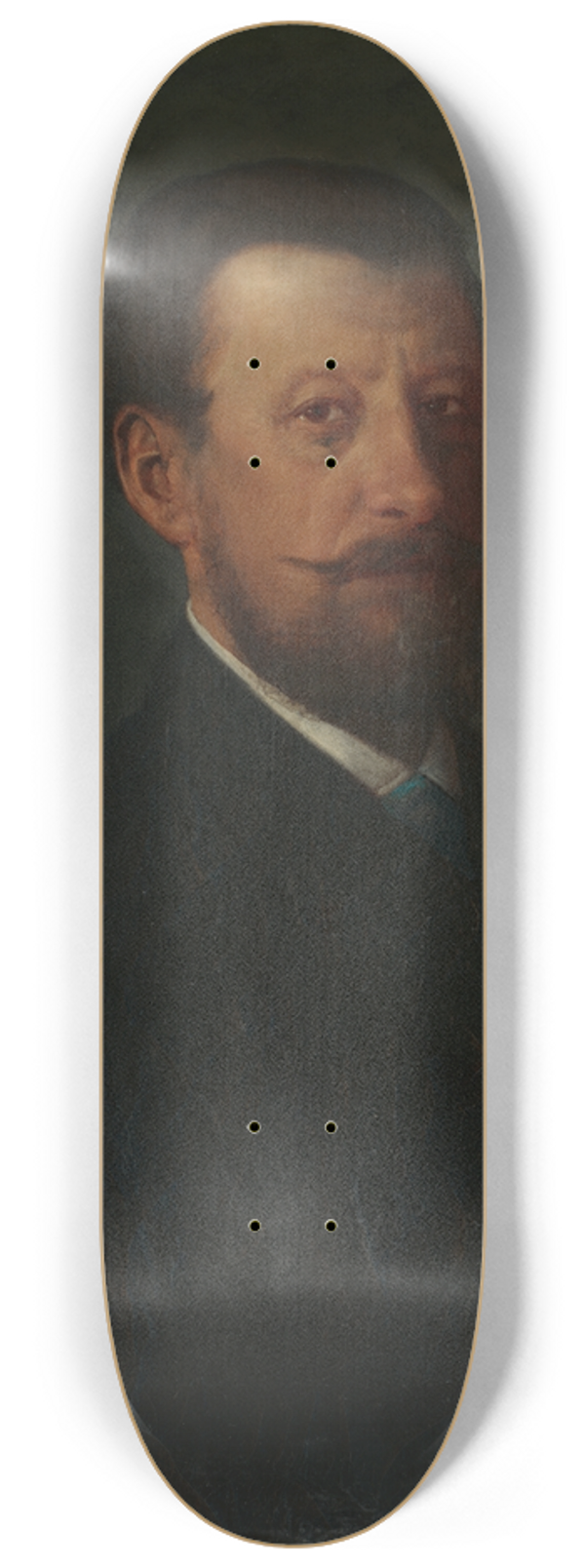 Vojtech Klimkovi - Portrait of a man with a full beard 8.25 inch art skate deck