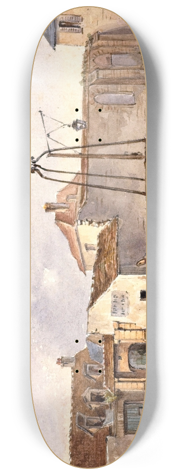Auguste-Sbastien Bnard - Restes de lglise Saint Martin, place de la collgiale, faubourg Saint Marcel. 8.25 inch art skate deck