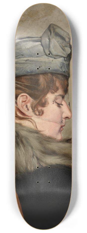 Wadysaw Jan Pochwalski - Portrait of the Lady in a Veil 8.25 inch art skate deck