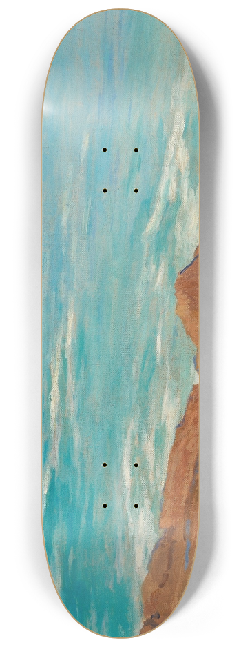Wadysaw lewiski - A Coastal Landscape 8.25 inch art skate deck
