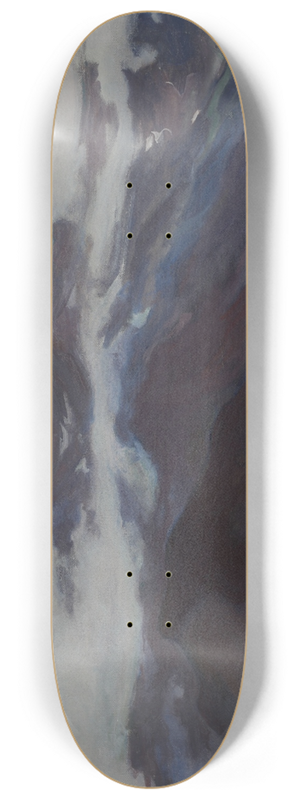 Wadysaw lewiski - Clouds over flatland below the Tatra Mountains 8.25 inch art skate deck