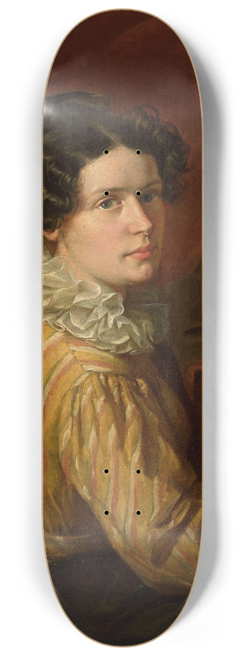 Walenty Wakowicz - Portrait of Karolina Towiaska 8.25 inch art skate deck