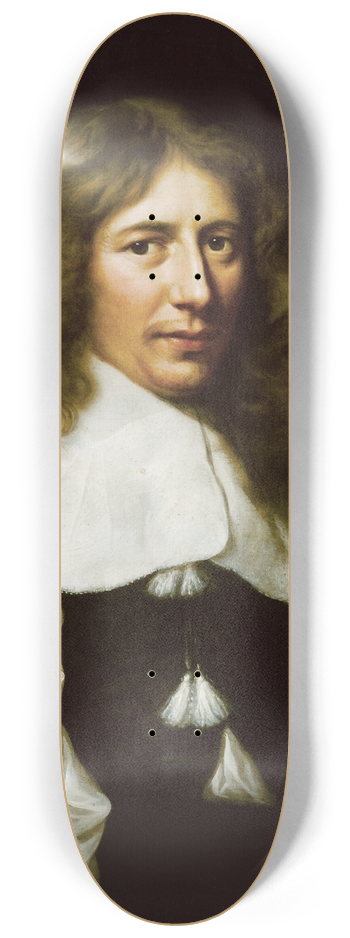 Wallerant Vaillant - Pieter de Graeff (1638-1707) 8.25 inch art skate deck