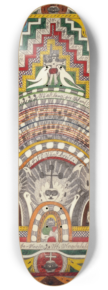 Adolf Wlfli - Vogeesen=Thal, Elsa, Lothringen und Rhein=Pfaltz 8.25 inch art skate deck