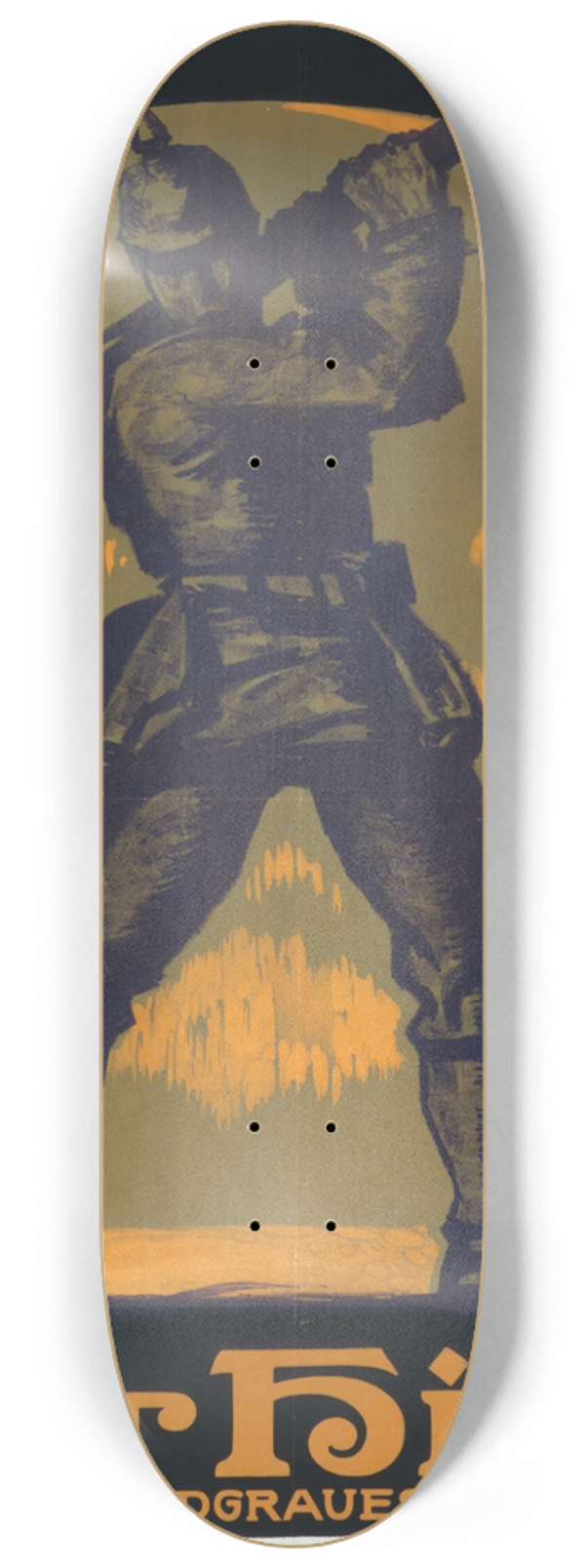 Walter Ditz - Der Hias, ein feldgraues Spiel 8.25 inch art skate deck