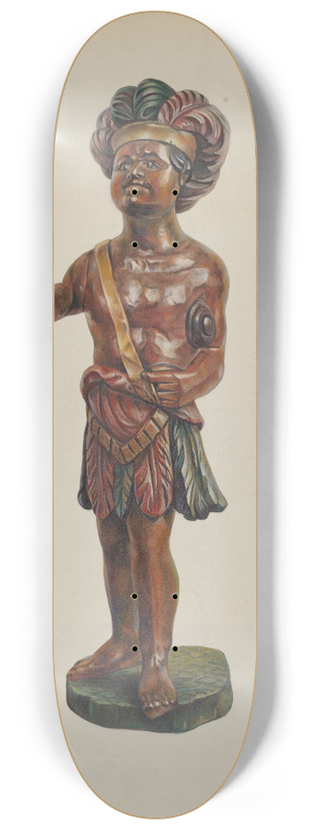 Walter Hochstrasser - Cigar Store Indian 8.25 inch art skate deck