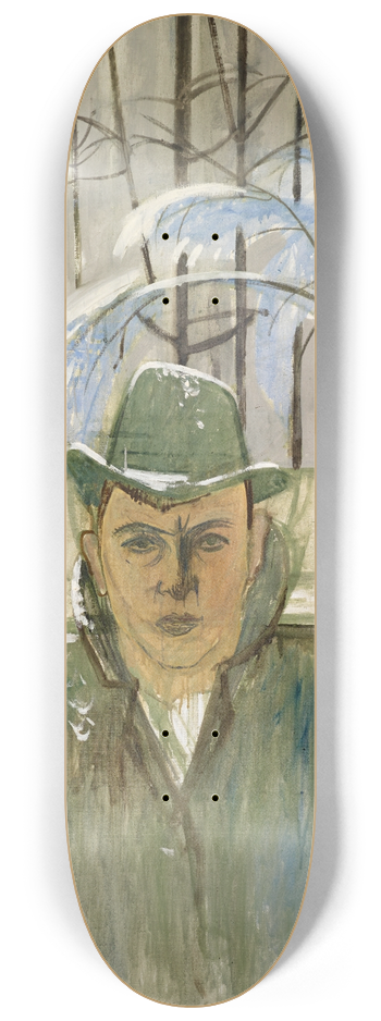 Walter Kurt Wiemken - Self-Portrait 8.25 inch art skate deck
