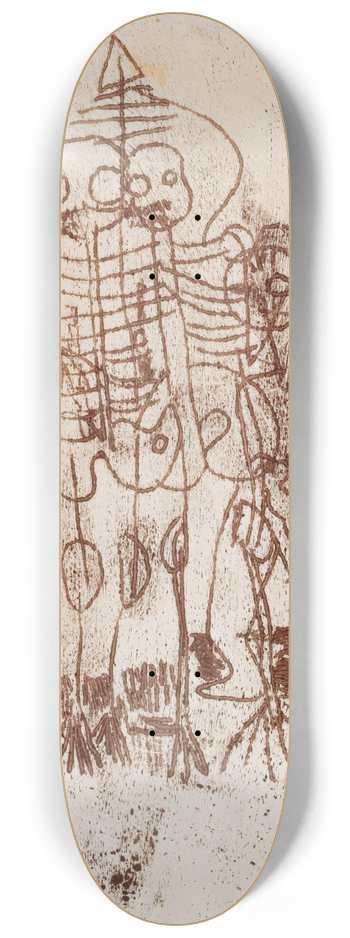 Walter Kurt Wiemken - Skelette 8.25 inch art skate deck