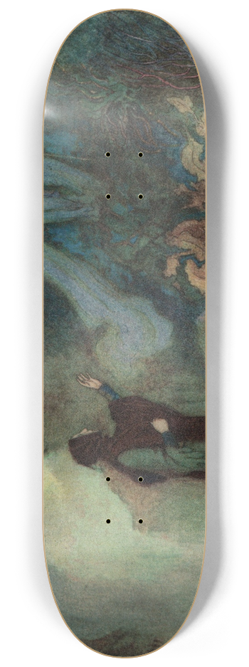 Warwick Goble - The Fairy appearing to the Prince in the Grotto 8.25 inch art skate deck