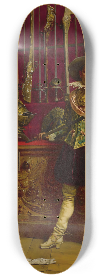 Adolphe-Alexandre Lesrel - At The Swordsmiths 8.25 inch art skate deck