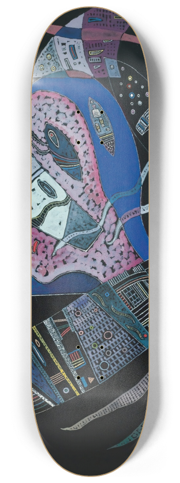 Wassily Kandinsky - Concentr 8.25 inch art skate deck