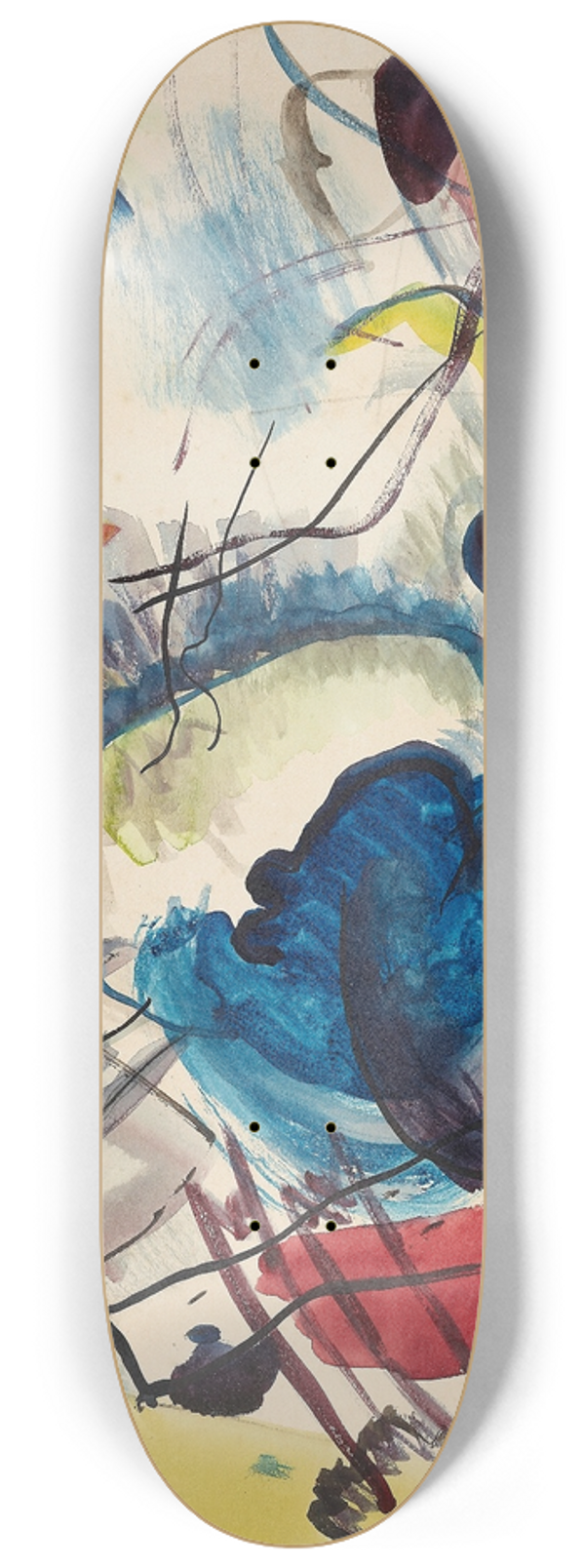 Wassily Kandinsky - Draft for Picture with a white border 8.25 inch art skate deck