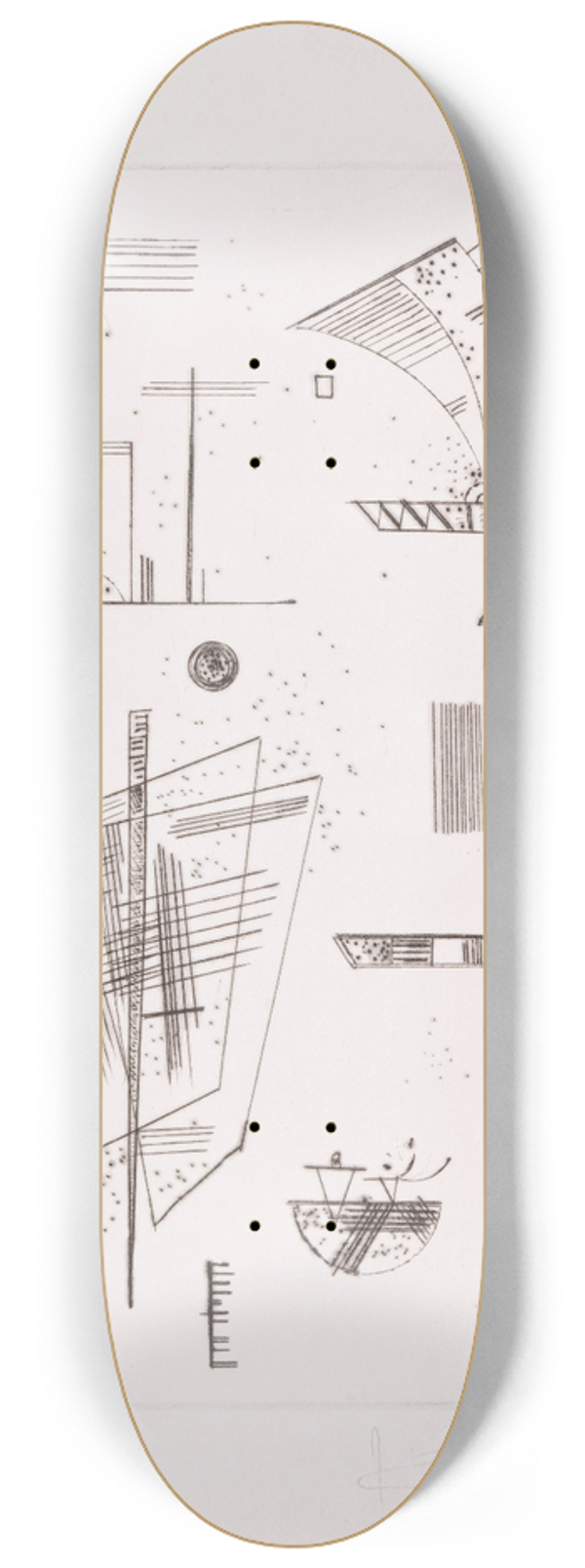 Wassily Kandinsky - Erste Radierung fr die Editions ,Cahiers dArt 8.25 inch art skate deck