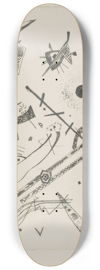 Wassily Kandinsky - Kleine Welten Xi (R, 174) 8.25 inch art skate deck