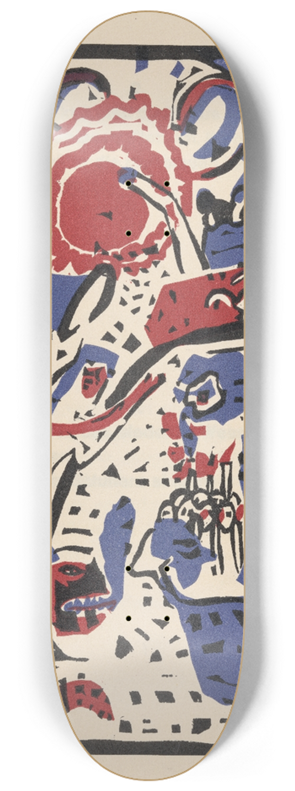 Wassily Kandinsky - Klnge Pl.11 8.25 inch art skate deck