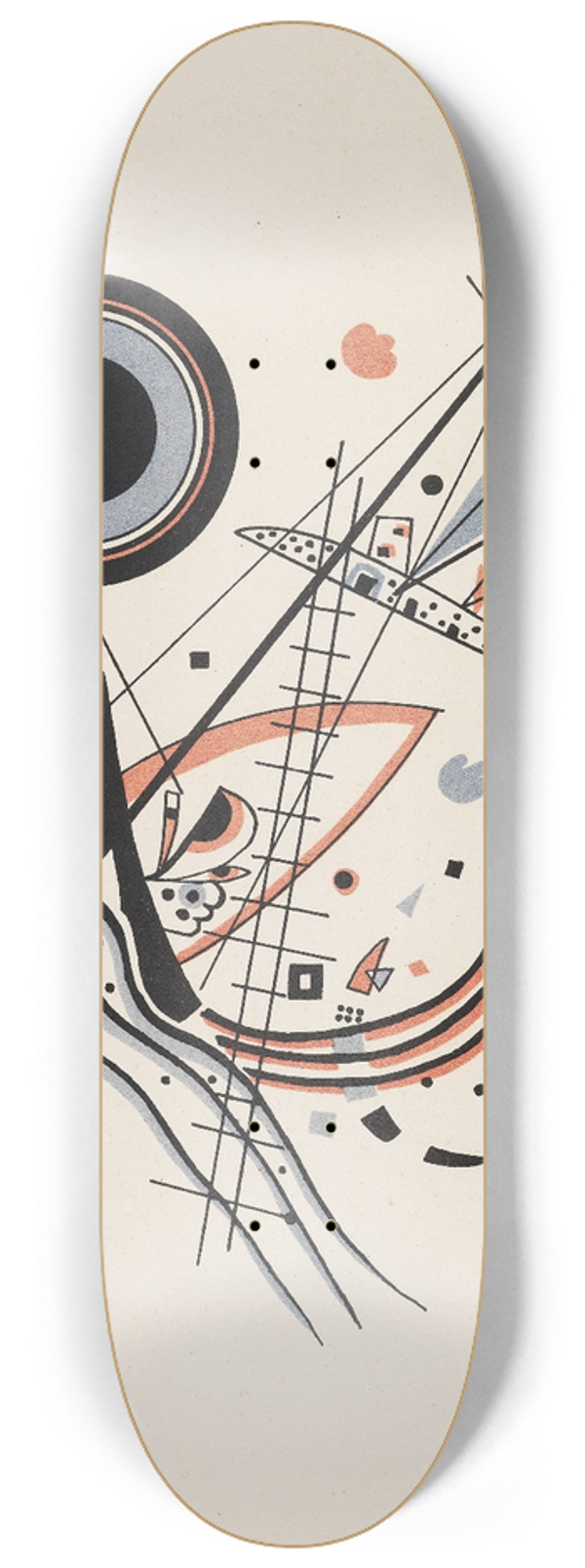 Wassily Kandinsky - Lithographie Blau 8.25 inch art skate deck