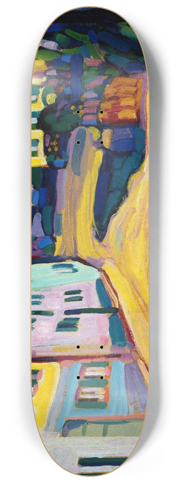 Wassily Kandinsky - Murnau, Burggrabenstrasse 1, 1908 8.25 inch art skate deck