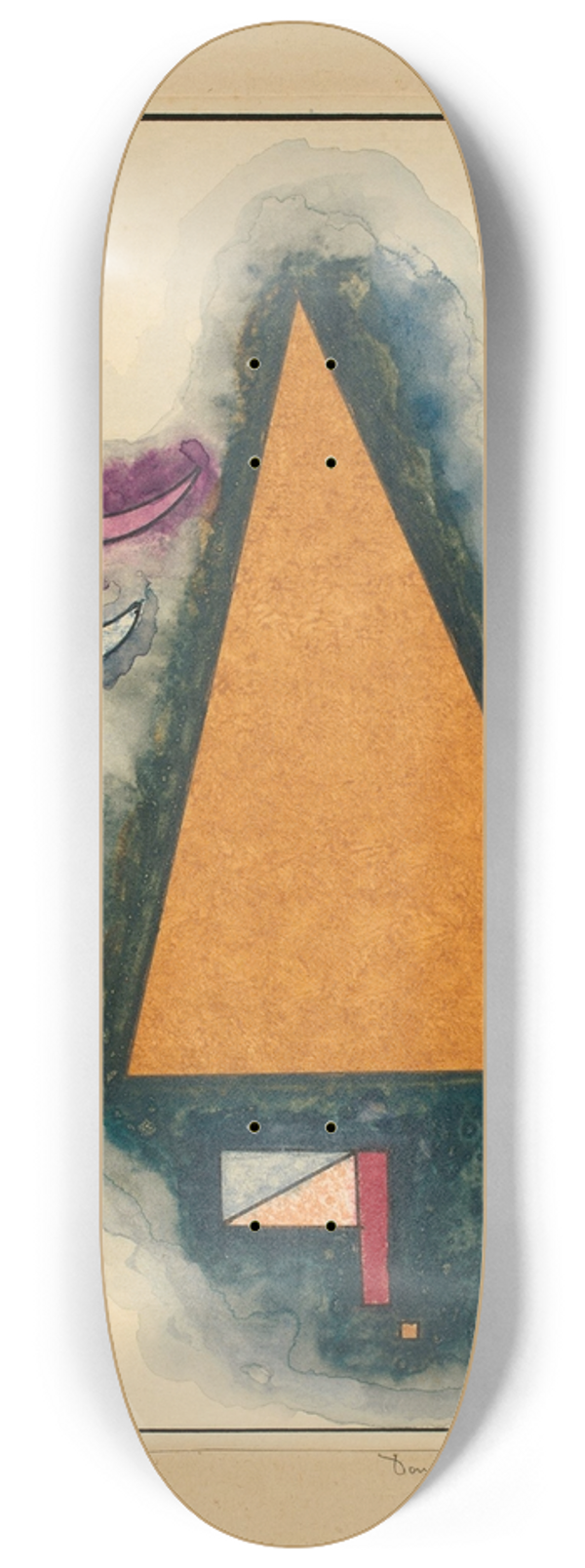 Wassily Kandinsky - Ohne Titel 8.25 inch art skate deck