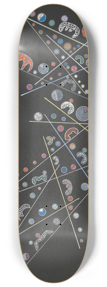 Wassily Kandinsky - Ohne Titel 8.25 inch art skate deck