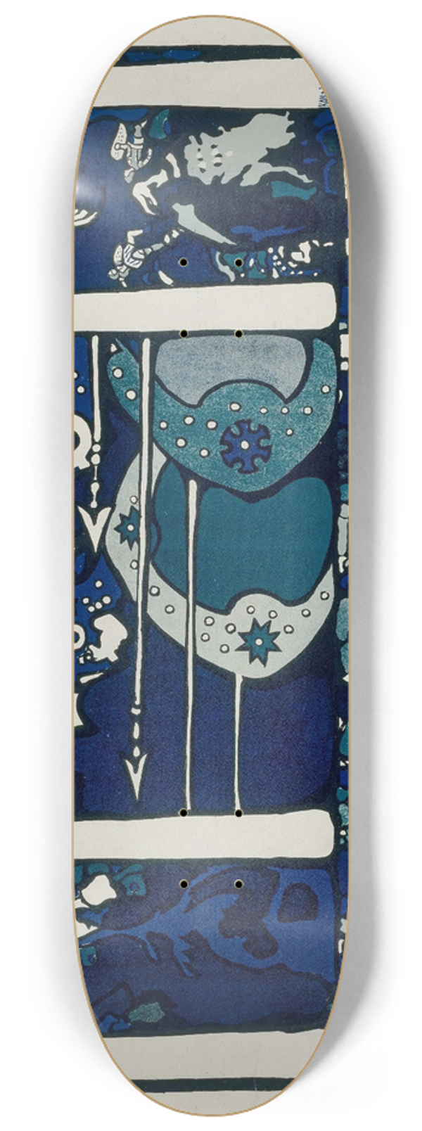 Wassily Kandinsky - Plakat fr die erste Ausstellung der Phalanx 8.25 inch art skate deck
