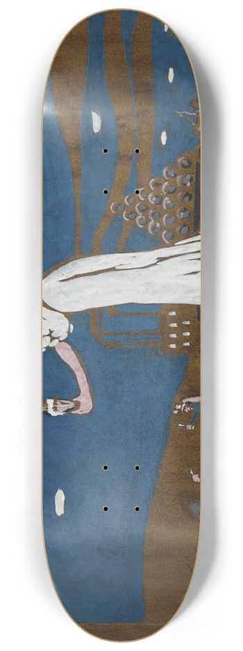 Wassily Kandinsky - Sketch for a Poster for a French Brewery 8.25 inch art skate deck