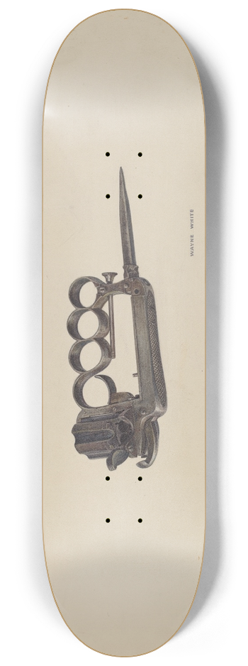 Wayne White - Apache Gun 8.25 inch art skate deck