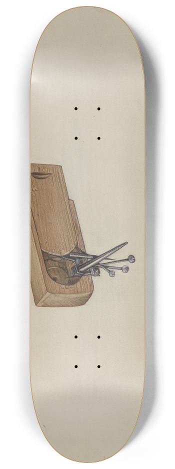 Wellington Blewett - Box for Nails and Pins 8.25 inch art skate deck