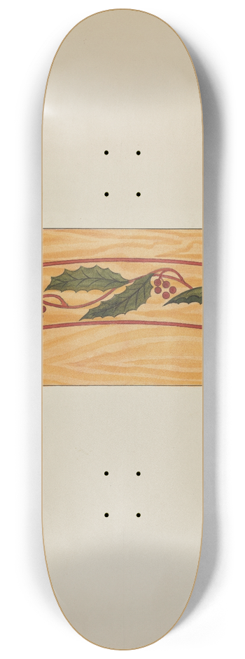 Wellington Blewett - Decorative Panel from Rail Car Interior 8.25 inch art skate deck
