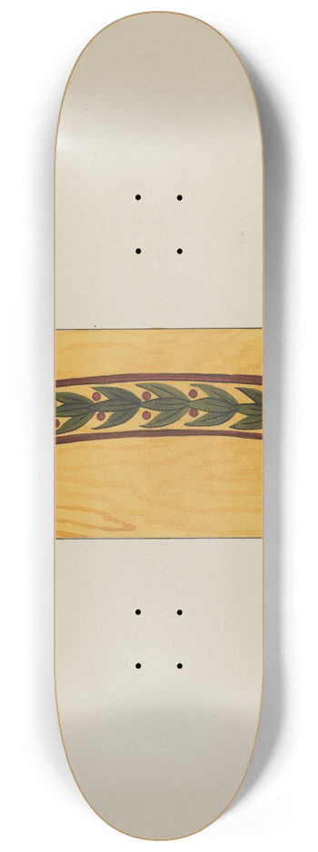Wellington Blewett - Decorative Panel from Rail Car Interior 8.25 inch art skate deck
