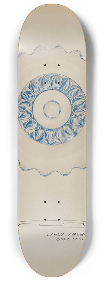 Wellington Blewett - Glass Plate 8.25 inch art skate deck