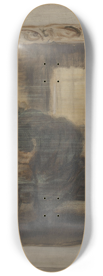 August Jerndorff - Og dybere bjede Heksen sig ned over den hvide hals 8.25 inch art skate deck