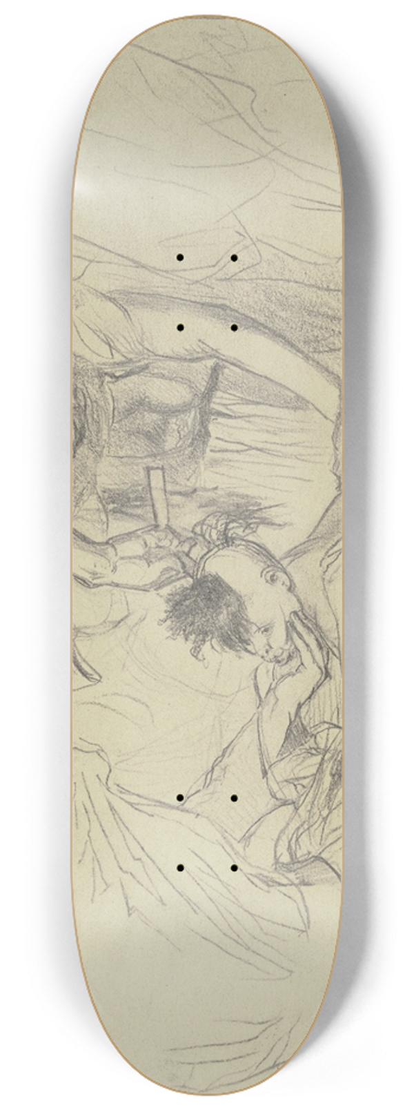 Wilhelm Gentz - Hair clipping 8.25 inch art skate deck