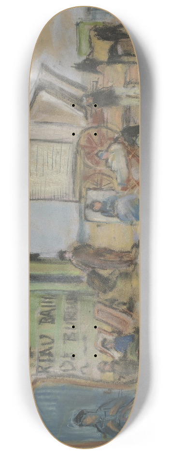 Wilhelm Gutmann - Bathing machine in Katwijk 8.25 inch art skate deck