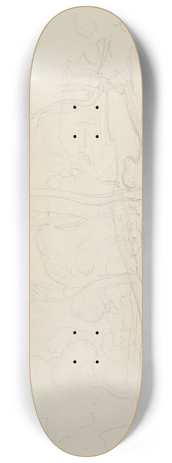 August Lucas - Forest landscape 8.25 inch art skate deck