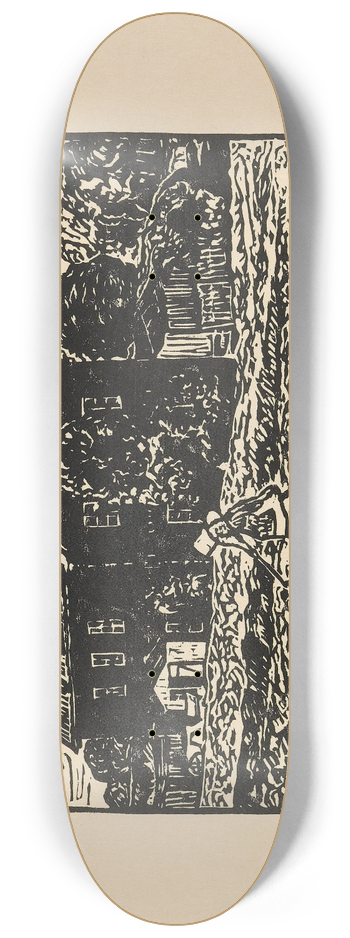 Wilhelm Laage - Das schwarze Haus 8.25 inch art skate deck
