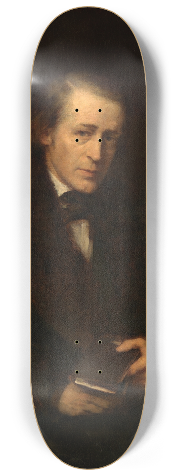 Wilhelm Leibl - Bildnis Ernst Schoenlin 8.25 inch art skate deck